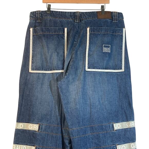 Vintage Marithe Francois Girbaud Wide Leg Denim Jeans 34x32 - Picture 6 of 7